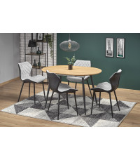 COLORADO stół rozkładany, blat - dab złoty, stelaż - czarny (2p1szt)