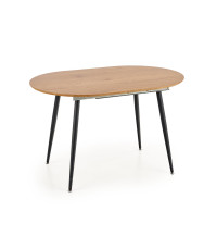 COLORADO stół rozkładany, blat - dab złoty, stelaż - czarny (2p1szt)