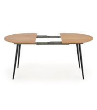 COLORADO stół rozkładany, blat - dab złoty, stelaż - czarny (2p1szt)