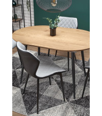 COLORADO stół rozkładany, blat - dab złoty, stelaż - czarny (2p1szt)