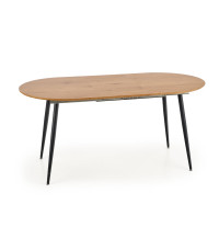 COLORADO stół rozkładany, blat - dab złoty, stelaż - czarny (2p1szt)