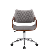 COLT fotel pracowniczy orzechowy/popielaty velvet