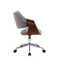 COLT fotel pracowniczy orzechowy/popielaty velvet