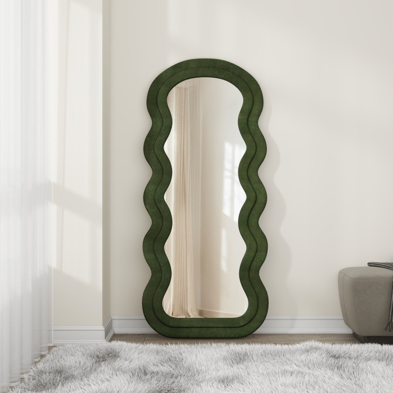 CONFETTO lustro stojące lub ścienne, oliwkowy (1p1szt)