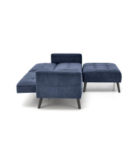 CORNELIUS sofa rozkładana z funkcją narożnika niebieska (1p1szt)