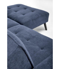 CORNELIUS sofa rozkładana z funkcją narożnika niebieska (1p1szt)