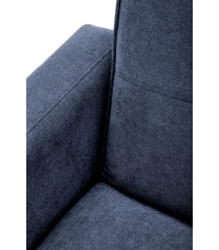 CORNELIUS sofa rozkładana z funkcją narożnika niebieska (1p1szt)