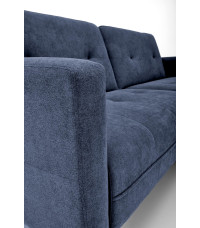 CORNELIUS sofa rozkładana z funkcją narożnika niebieska (1p1szt)