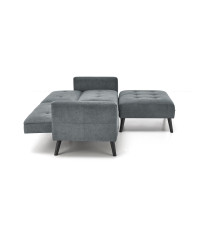CORNELIUS sofa rozkładana z funkcją narożnika popiel (1p1szt)
