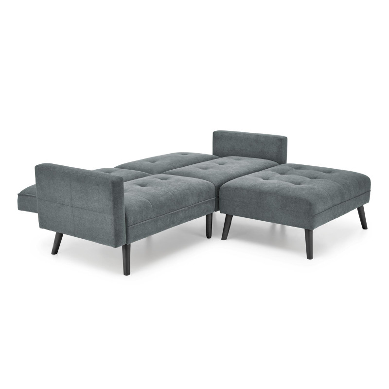 CORNELIUS sofa rozkładana z funkcją narożnika popiel (1p1szt)
