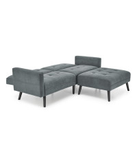 CORNELIUS sofa rozkładana z funkcją narożnika popiel (1p1szt)