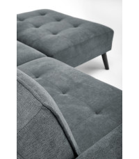 CORNELIUS sofa rozkładana z funkcją narożnika popiel (1p1szt)