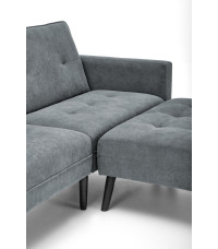 CORNELIUS sofa rozkładana z funkcją narożnika popiel (1p1szt)