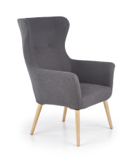 COTTO fotel wypoczynkowy ciemny popiel