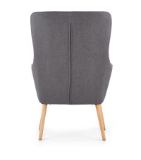 COTTO fotel wypoczynkowy ciemny popiel