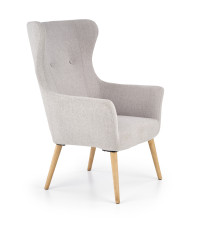 COTTO fotel wypoczynkowy jasny popiel