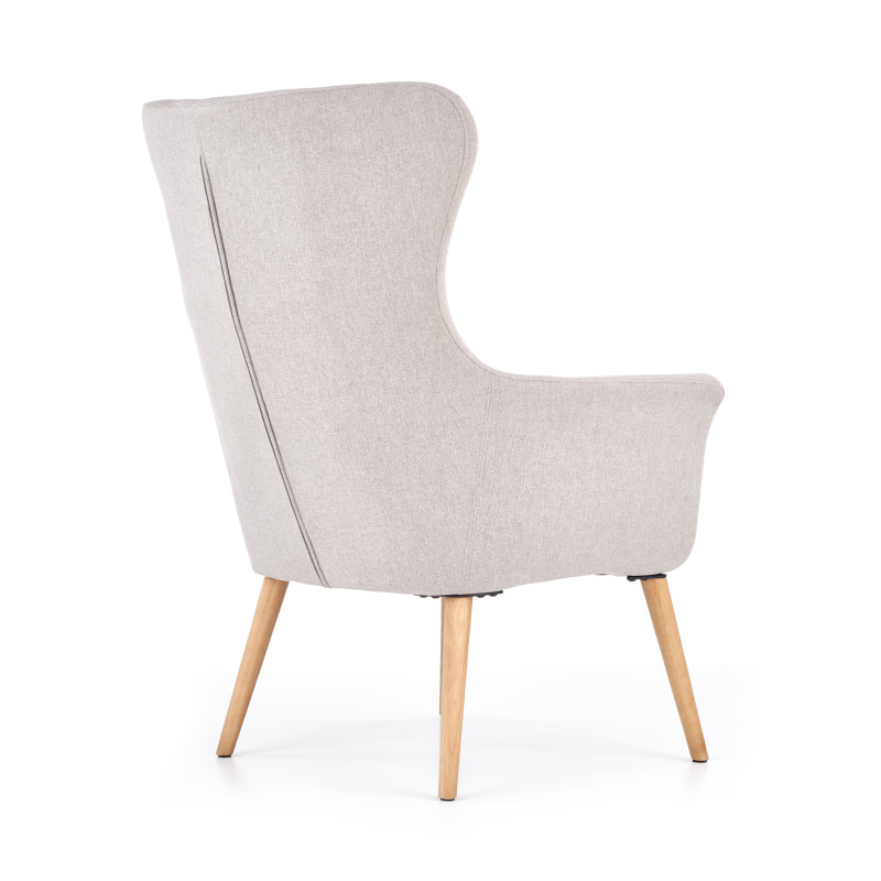 COTTO fotel wypoczynkowy jasny popiel