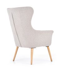 COTTO fotel wypoczynkowy jasny popiel