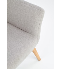 COTTO fotel wypoczynkowy jasny popiel