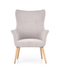 COTTO fotel wypoczynkowy jasny popiel