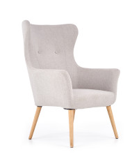 COTTO fotel wypoczynkowy jasny popiel