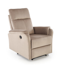 CROCUS fotel wypoczynkowy z funkcją elektrycznego rozkładania, beżowy (1p1szt)