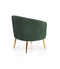 CROWN fotel wypoczynkowy ciemny zielony / złoty