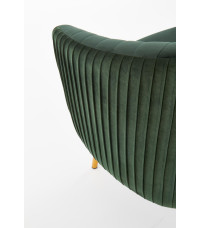 CROWN fotel wypoczynkowy ciemny zielony / złoty