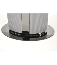 DANCAN stół rozkładany, biały marmur / popielaty / jasny popielaty / czarny (3p1szt))