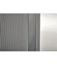 DANCAN stół rozkładany, biały marmur / popielaty / jasny popielaty / czarny (3p1szt))