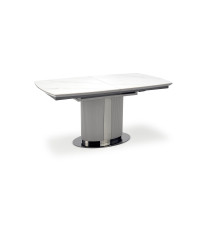 DANCAN stół rozkładany, biały marmur / popielaty / jasny popielaty / czarny (3p1szt))