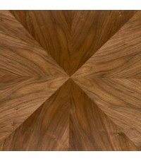 DANILO stół okrągły, blat - orzechowy, nogi - czarny (2p1szt)