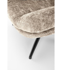 DARIO fotel wypoczynkowy z podnóżkiem oraz z funkcją kołyski, beżowy (1p1szt)