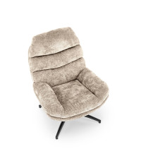 DARIO fotel wypoczynkowy z podnóżkiem oraz z funkcją kołyski, beżowy (1p1szt)