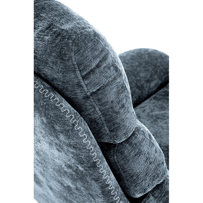 DARIO fotel wypoczynkowy z podnóżkiem oraz z funkcją kołyski, niebieski (1p1szt)