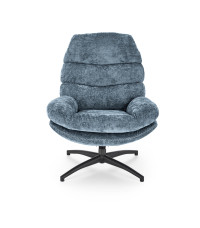 DARIO fotel wypoczynkowy z podnóżkiem oraz z funkcją kołyski, niebieski (1p1szt)