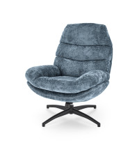 DARIO fotel wypoczynkowy z podnóżkiem oraz z funkcją kołyski, niebieski (1p1szt)