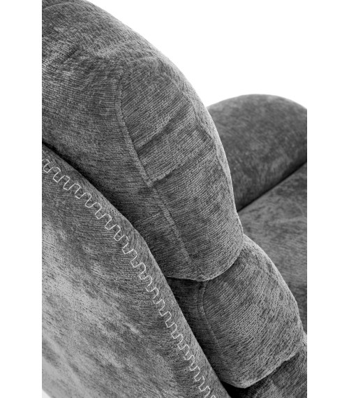 DARIO fotel wypoczynkowy z podnóżkiem oraz z funkcją kołyski, popielaty (1p1szt)