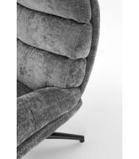 DARIO fotel wypoczynkowy z podnóżkiem oraz z funkcją kołyski, popielaty (1p1szt)