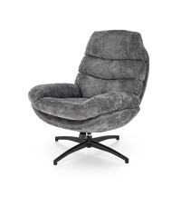 DARIO fotel wypoczynkowy z podnóżkiem oraz z funkcją kołyski, popielaty (1p1szt)