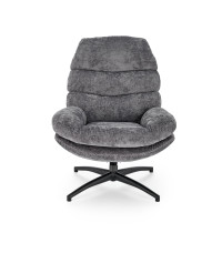 DARIO fotel wypoczynkowy z podnóżkiem oraz z funkcją kołyski, popielaty (1p1szt)