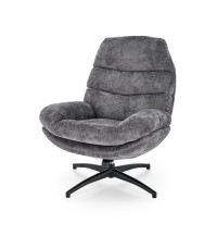 DARIO fotel wypoczynkowy z podnóżkiem oraz z funkcją kołyski, popielaty (1p1szt)