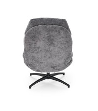 DARIO fotel wypoczynkowy z podnóżkiem oraz z funkcją kołyski, popielaty (1p1szt)