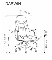 DARWIN fotel gabinetowy cappuccino (1p1szt)