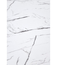 DENVER stół, blat - biały marmur, noga - biały (3p1szt)