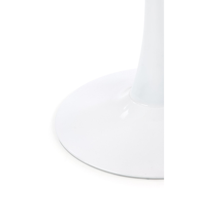 DENVER stół, blat - biały marmur, noga - biały (3p1szt)