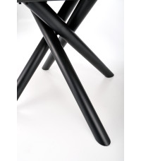 DERRICK stół rozkładany dąb naturalny / czarny (2p1szt)