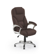 DESMOND fotel gabinetowy ciemny brąz