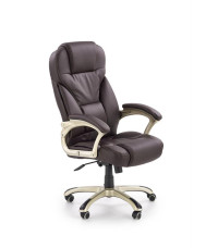 DESMOND fotel gabinetowy ciemny brąz