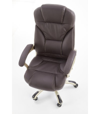 DESMOND fotel gabinetowy ciemny brąz